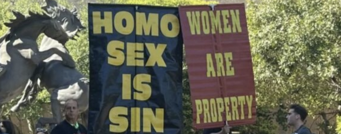 Texas State University Attacks Protesters for Being Anti-Gay, Anti-Slut